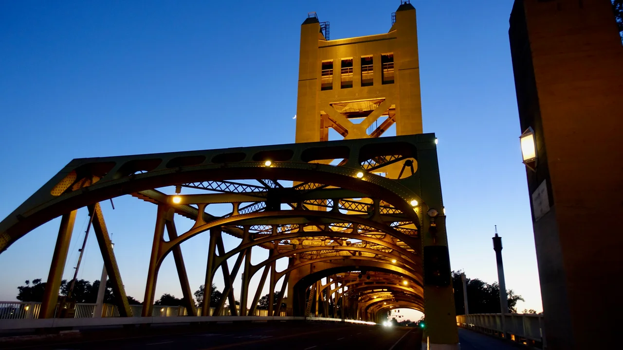 Tower Bridge at dusk, Sacramento